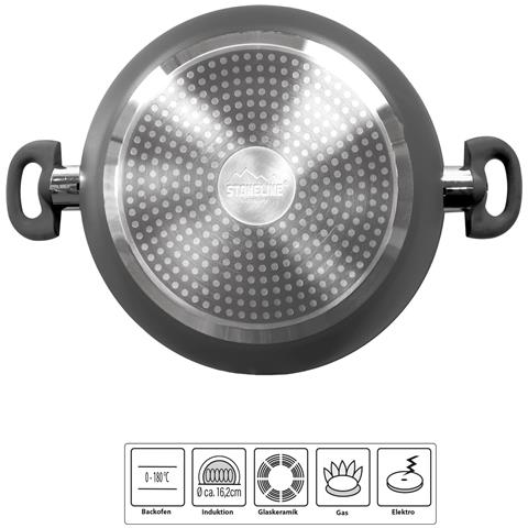 Tegame 2 Manici In Ceramica 24 Cm, Con Coperchio Salva-aroma - Foto 2