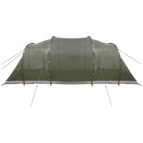 Tenda Familiare a Tunnel per 6 Persone Verde Oliva Impermeabile - Foto 9