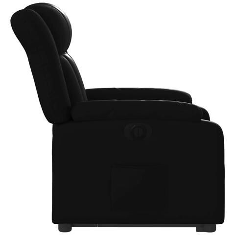 Poltrona Alzapersona Reclinabile Elettrica Nera in Similpelle - Foto 9