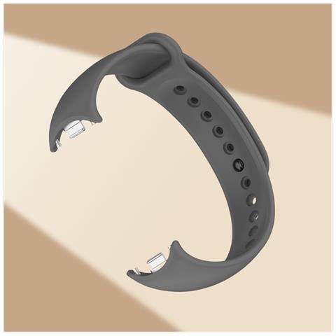 Cinturino Tpu Elegante Compatibile Con Xiaomi Band 8/9 (metal Head) - Comfort E Resistenza Al Sudore Grey - Foto 3