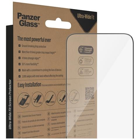 ® Screen Protector iPhone 14 Pro Max | Ultra-Wide Fit w. EasyAligner Pellicola proteggischermo trasparente Apple 1 pz - Foto 2