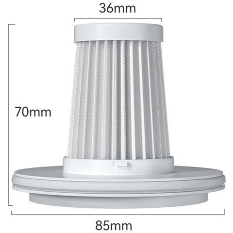 Set Di Filtri Di Ricambio (confezione Da 3) Compatibile Con L'aspirapolvere Per Acari Della Polvere Cablato Xiaomi Mijia Mjcmy01dy - Foto 2