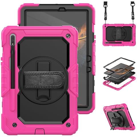 Custodia Per Samsung Galaxy S8 Ultra 14.6” Con Tracolla Rosa - Foto 1