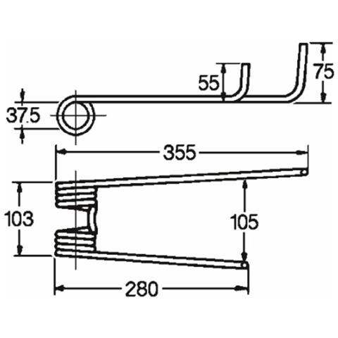 Dente Girello Sx Adattabile Lely Filo 9 - Foto 1
