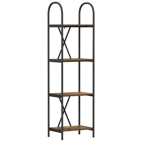 Libreria Rovere fumo 40 x 30 x 146 cm Legno multistrato - Foto 1