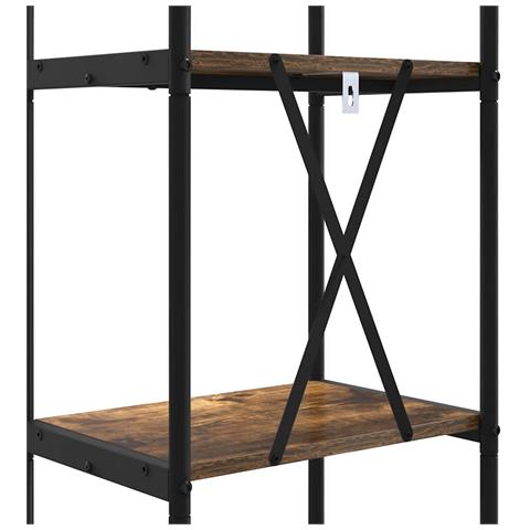 Libreria Rovere fumo 40 x 30 x 146 cm Legno multistrato - Foto 9