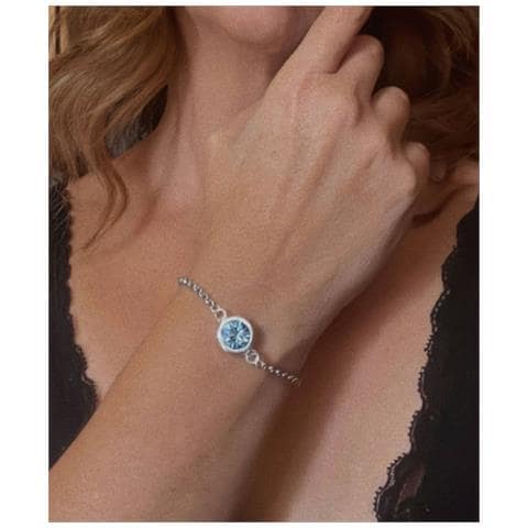 Bracciale Con Cristalli Sw E Catena Blu - Foto 2