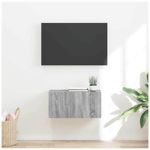Mobile TV da parete Grigio Sonoma 60 x 31 x 29.5 cm - Foto 2