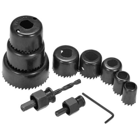 Set Di Seghe A Tazza Per Legno 11 Pezzi, 19-64mm In Acciaio Al Carbonio Per Trapano Elettrico - Foto 1