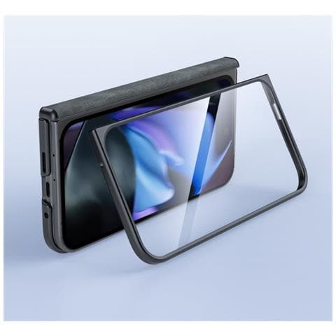 Custodia Pieghevole In Pelle Pu Pc Con Protezione Schermo Integrata Compatibile Con Google Pixel 9 Pro Fold - Foto 1