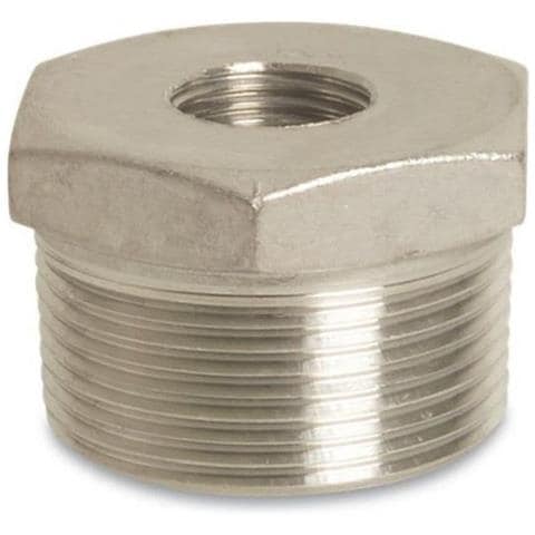 Raccordo Riduzione Inox 1  X 3/4   Raccordo Filettato Acciaio Inox V4a - Foto 1