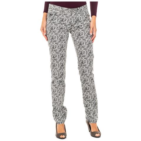 Pantaloni Lunghi Da Donna Disegno Floreale Lwt004 - Foto 1
