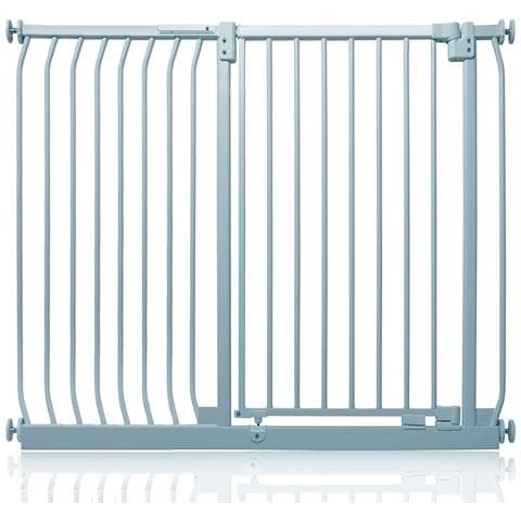 Safetots Cancelletto Di Sicurezza Elite Extra Alto, 125cm - 134cm, Grigio Opaco, Extra Alto Con 100cm Di Altezza - Foto 1
