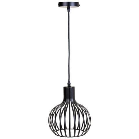 Lampada A Sospensione In Metallo Nero 20x20x108h - Foto 1