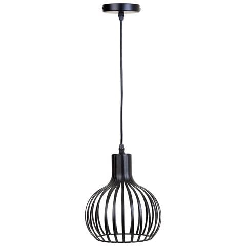 Lampada A Sospensione In Metallo Nero 20x20x108h - Foto 2