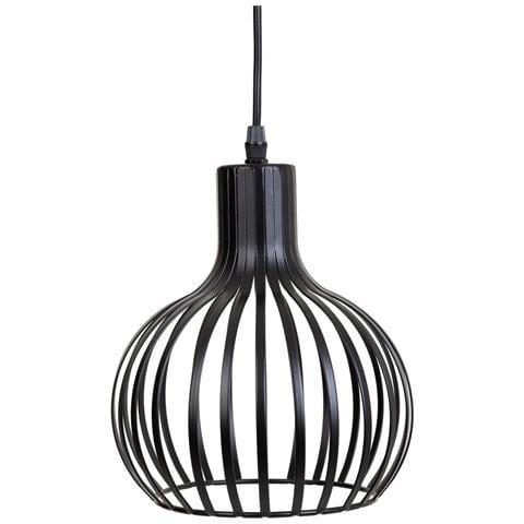 Lampada A Sospensione In Metallo Nero 20x20x108h - Foto 5