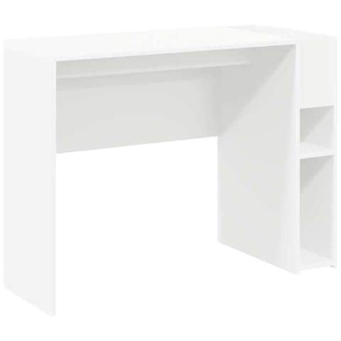Scrivania Bianco 109 x 50 x 78 cm Legno multistrato - Foto 1