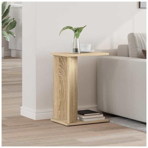 Tavolino Rovere Sonoma 35 x 25 x 50 cm Legno multistrato - Foto 2