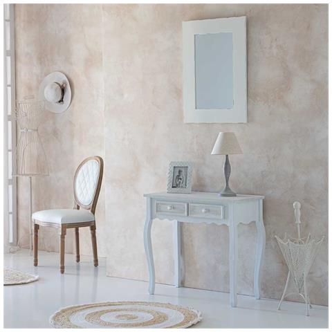 Mobile Da Ingresso In Legno Con 2 Cassetti Bianchi 80x40x75 - Foto 2