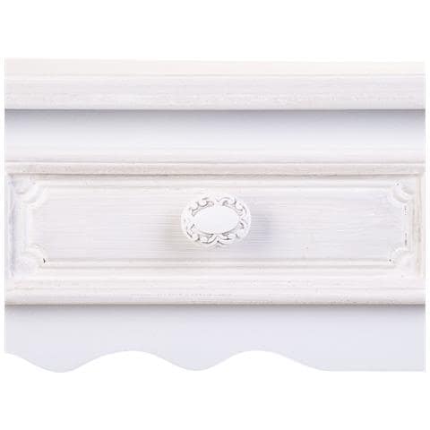 Mobile Da Ingresso In Legno Con 2 Cassetti Bianchi 80x40x75 - Foto 8