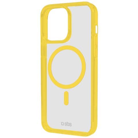TEMAGCOLIP1661PY custodia per cellulare 16 cm (6.3") Cover Trasparente, Giallo - Foto 1