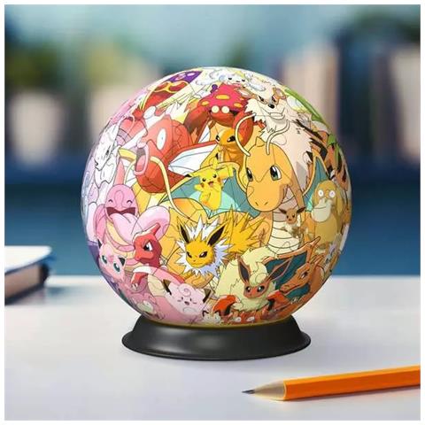 3D Puzzle Ball: Pokémon - Kanto Region Puzzle 3D 73 pz Cartoni - Foto 2