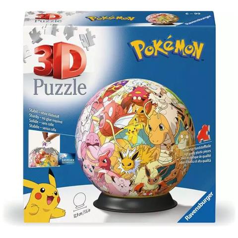3D Puzzle Ball: Pokémon - Kanto Region Puzzle 3D 73 pz Cartoni - Foto 1