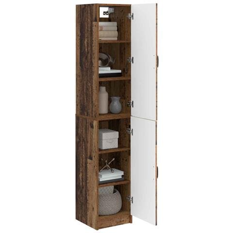 Set di armadi 2 pcs Legno antico Legno ingegnerizzato - Foto 2