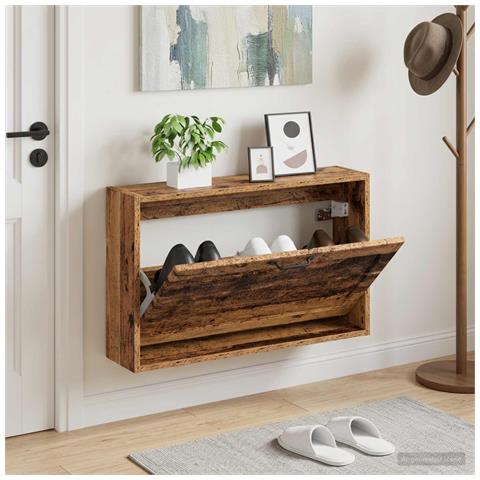 Mobiletto per Scarpe da Muro UTRECHT 71 x 17 x 43 cm - Foto 2