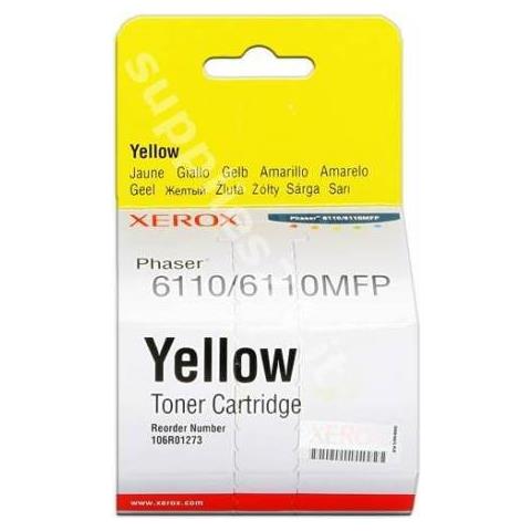 106R01273 Toner Originale Giallo per Phaser 6110/6110MFP Capacità 1000 Pagine - Foto 2