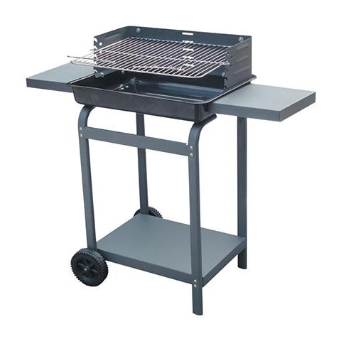 Barbecue a legna con ruote per esterno con due piani - Foto 4