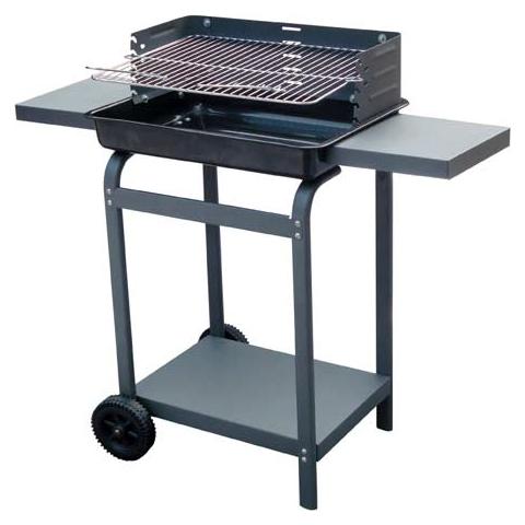 Barbecue a legna con ruote per esterno con due piani - Foto 2