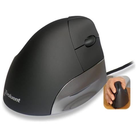 Mouse Verticale USB Mano Destra Nero e Argento - Foto 2