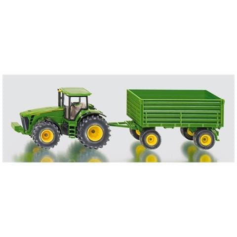 rattore John Deere in metallo + Rimorchio - Modellino in scala 1:50 - Foto 4