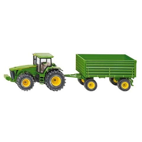 rattore John Deere in metallo + Rimorchio - Modellino in scala 1:50 - Foto 1