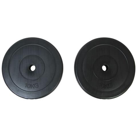 Set Dischi Pesi, 2 X 10 Kg. , Con Rivestimento Di Plastica - Foto 1