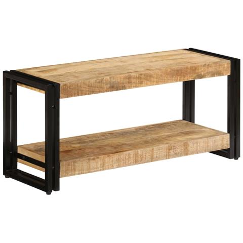 Mobile Porta Tv 90x30x40 Cm In Legno Massello Di Mango - Foto 1