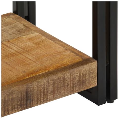 Mobile Porta Tv 90x30x40 Cm In Legno Massello Di Mango - Foto 10