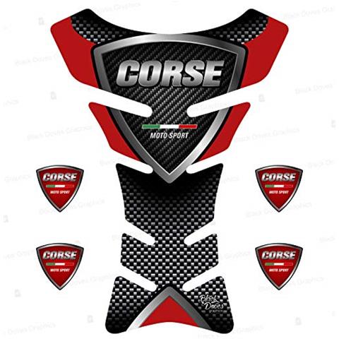 Protezione Serbatoio Adesivo Resinato Compatibile Con Moto Ducati Corse Tank Pad - Foto 1