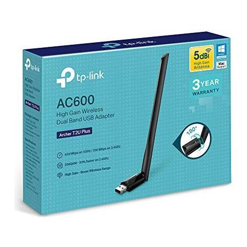 Ac600 High Gain Usb Wi-fi Dongle Adattatore Dual Band Wi-fi Con Lantenna 5dbi Per Pc Desktop Laptop Supporta Windows 10 81 87 Xp Mac Os X 109-1014 (archer T2u Plus)  - Foto 4