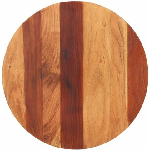 Piano Tavolo in Legno Massello di Acacia Rotondo 25-27 mm 60 cm - Foto 1