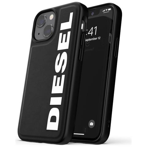 Core Apple Iphone 13 Mini Custodia In Tpu Anti Urto Con Logo Similpelle Nero Bianco - Foto 1