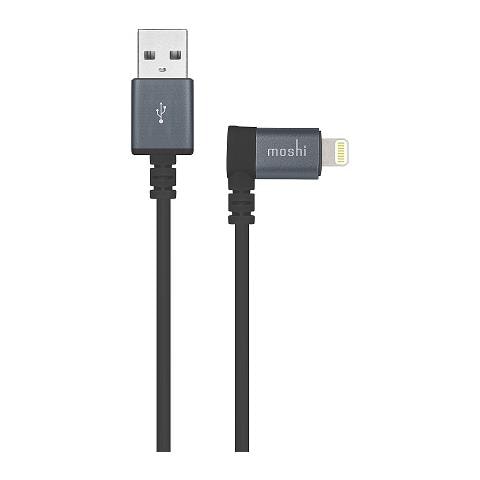 99MO023043, USB A, Lightning, Maschio / maschio, Dritto, Ad angolo, Nero - Foto 1