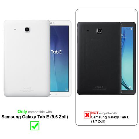 Cadorabo Custodia Per Tablet Compatibile Con Samsung Galaxy Tab E (9.6"" Zoll) Sm-t561 / T560 In Bruno Fungo - Coperchio Protettivo Senza Auto Wake Up, Con Funzione Stand E Chiusura A Fascia Elastica - Foto 2