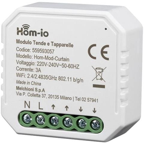 Modulo Switch Tapparelle Tende 3a Wi Fi Hom-mod-curtain - Melchioni 559593057 - Foto 1