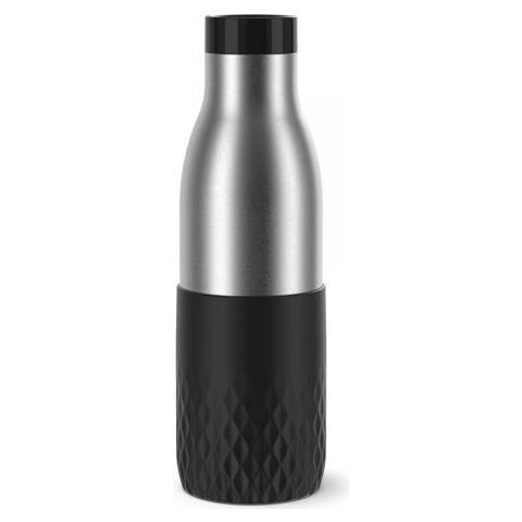 Bludrop Sleeve N3110500 Borraccia Fitness, Sport 500 Ml Acciaio Inossidabile Nero, Acciaio Inossidabile - Foto 1