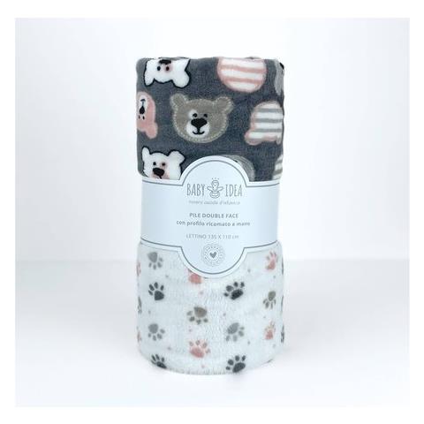 Coperta Lettino Baby Idea Pflo Orso Grigio - Foto 1