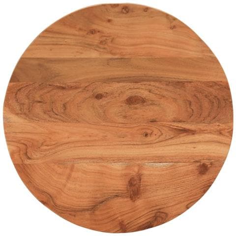 Piano Per Tavolo 60x2,5 Cm Rotondo In Legno Massello Di Acacia - Foto 1
