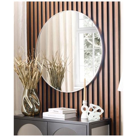 Specchio Annemasse 80 Cm 80 Cm Metallo Argento - Foto 1