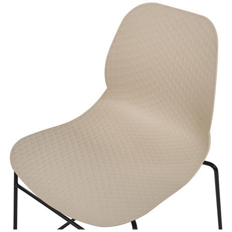 Set Di 4 Sedie Da Pranzo Beige Panora - Foto 7